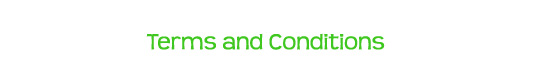 Terms and Conditions