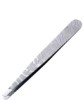 Zebra Silver Slant Tweezer