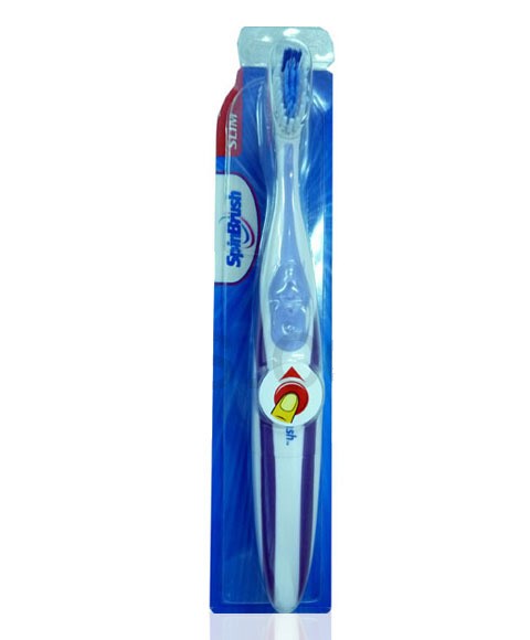 Spinbrush battery size ARM & HAMMER Spinbrush Pro Clean Refills Never wonder when you need to change your brush head again! ARM & HAMMER Spinbrush Pro Clean battery toothbrush features replaceable brush heads with Color-Wear bristles: See the colors fade when it’s time to switch them out.
