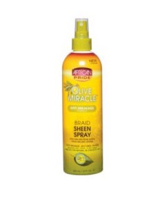 African Pride Olive Miracle Braid Sheen Spray