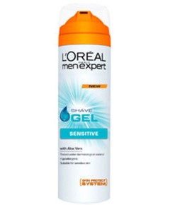 Men Expert Sensitive Shave Gel with Aloe Vera