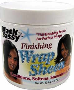 Black n Sassy Finishing Wrap Sheen