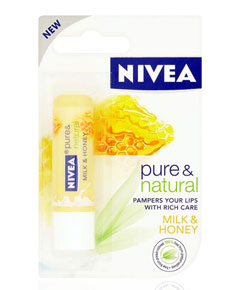 balm lip honey milk pure natural pakcosmetics nivea