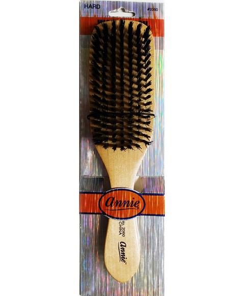 Annie Wave Hair Brush Hard Boar Bristle with Styling Comb