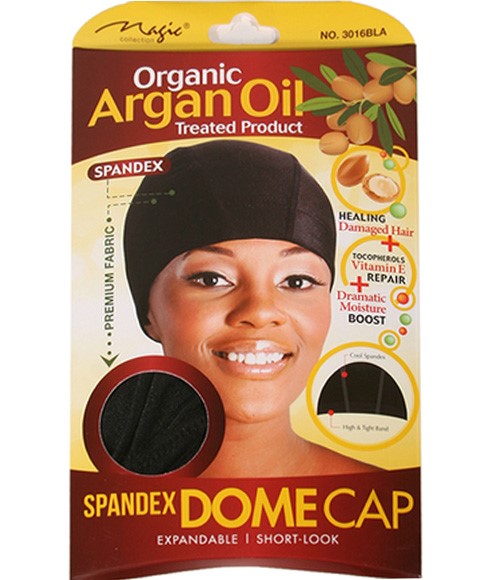 MAGIC COLLECTION Spandex Dome Cap with Argan Oil Treated