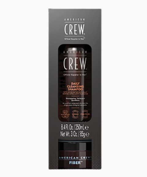 Daily Cleansing Shampoo And Fiber Gift Set | Buy American Crew Classic Online - hair care and beauty products - Paks Daily Cleansing Shampoo And Fiber Gift Set | Buy American Crew Classic Online - hair care and beauty products - Paks
