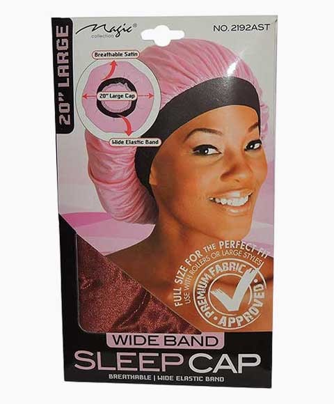 Head Cover Wide Band Sleep Cap Wide Band Satin Bonnet Sleep Cap