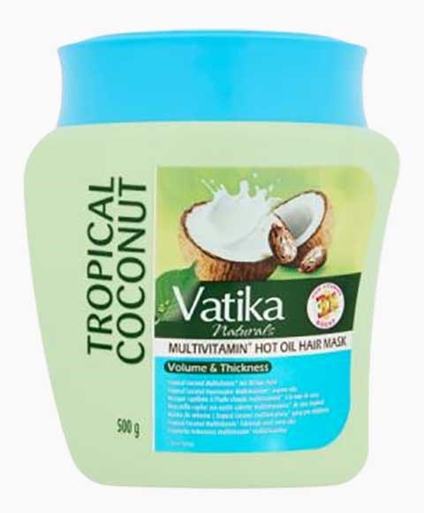 Vatika Naturals Tropical Coconut Multivitamin Hot Oil Hair Mask | Dabur |  Vatika | Indian Oil | Amla Oil | Jasmine Oil | Coconut Oil | Paks
