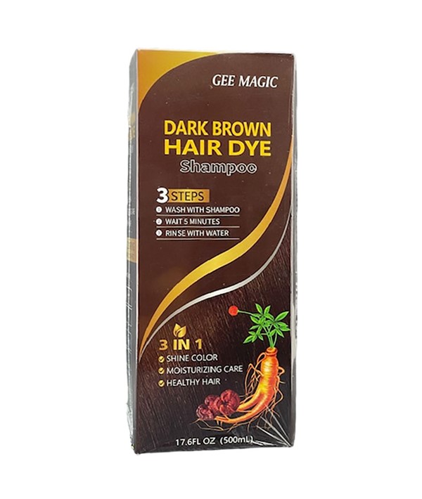 Gee Magic Dark Brown Hair Dye Shampoo | Paks Mix Brands |