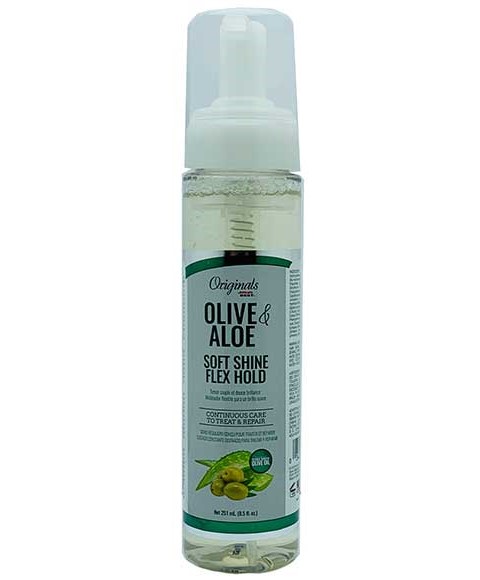 Originals Olive And Aloe Soft Shine Flex Hold | Organics Olive Oil |  Africas Best | Extra Virgin Olive Oil | Hair Care | Paks