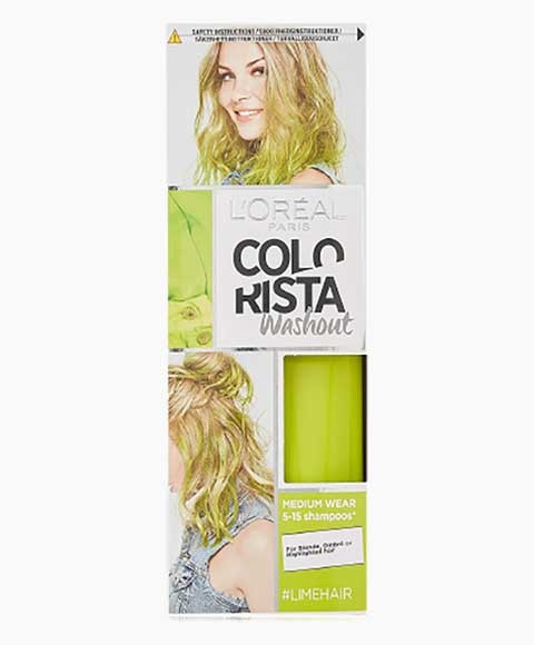 Colorista Washout Lime Semi Permanent Hair Dye | Loreal Paris Colorista