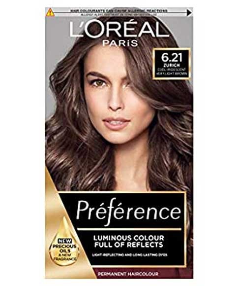 Preference Infinia Permanent Color  Opera Iridescent Light Brown |  Loreal Paris Preference