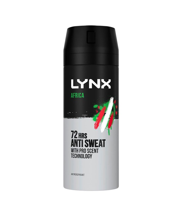 Africa 48H Anti Perspirant Spray Lynx Mens Fragrance
