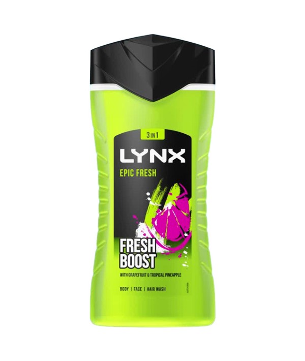 Epic Fresh Boost 3 In 1 Shower Gel | Lynx | Mens Fragrance