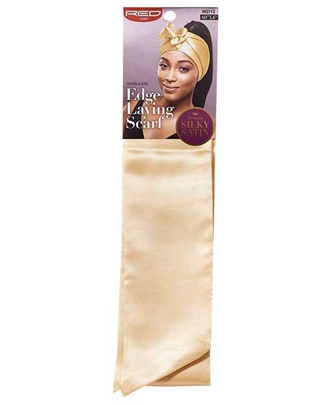 Super Sleek Edge Laying Scarf HQ112 RED by kiss KissUS