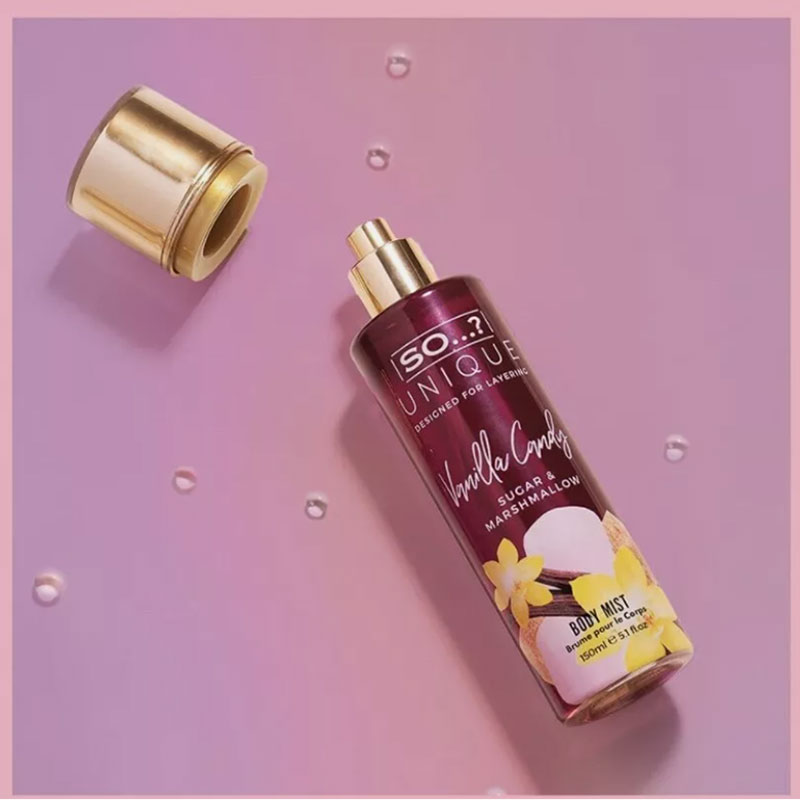 So Unique Vanilla Candy Sugar And Marshmallow Body Mist