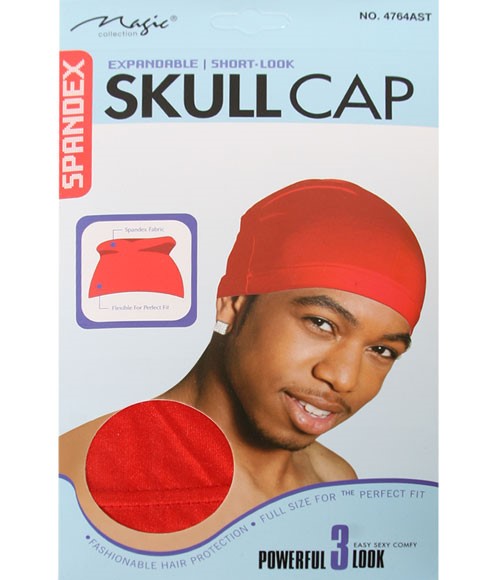 Magic Collection Spandex Skull Cap 4764AST Bee Sales M