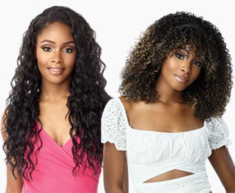 Curly Instant Weave Afro Half Wigs