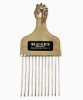 Black Ice Professional Gold Handle Metal Pick Comb BIC212