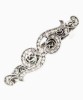 Antique Style Vintage Crystal Swirl Barrette 4223