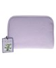 Floral Embossed Cosmetic Beauty Makeup Toiletry Bag Lilac