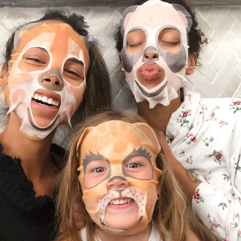 7Th Heaven Apple And Kiwi Tiger Face Mask