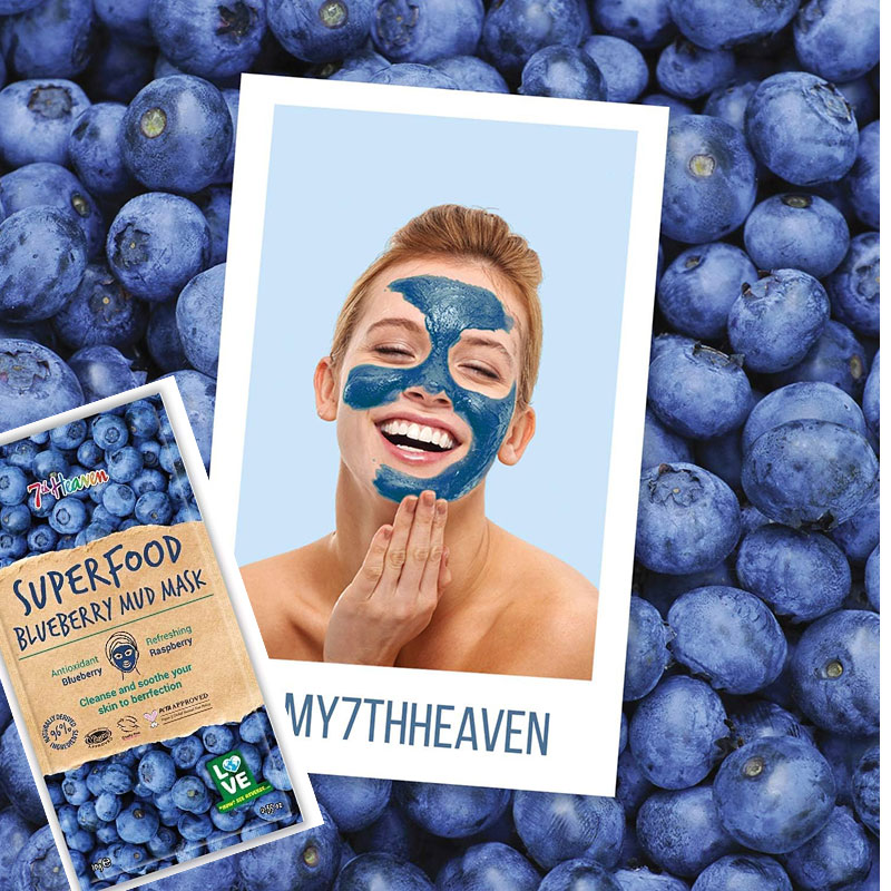 7Th Heaven Superfood Blueberry Mud Mask