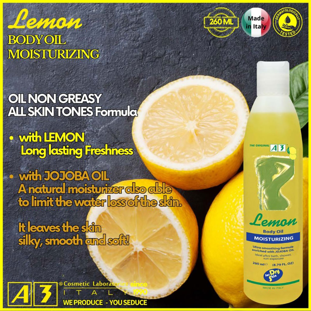 A3 Lemon Body Oil Moisturizing