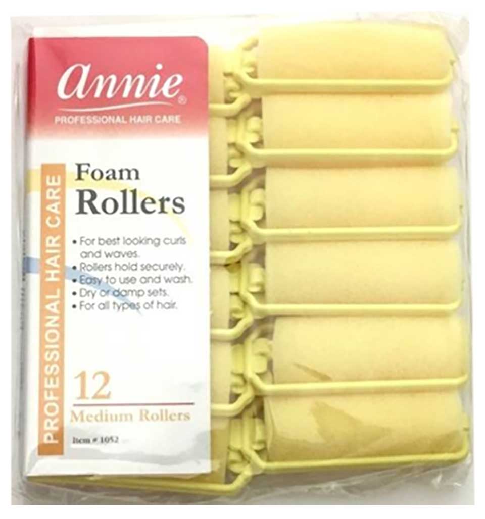 Annie Foam Rollers Yellow