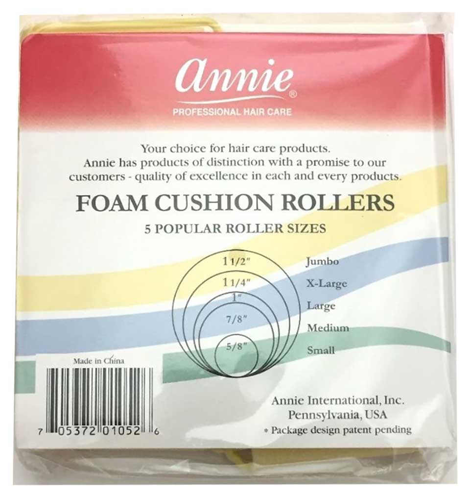 Annie Foam Rollers Yellow
