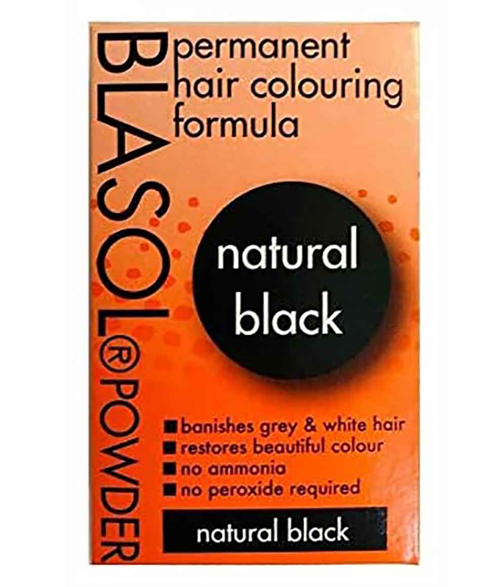 Blasol Powder Permanent Hair Coloring Jet Black