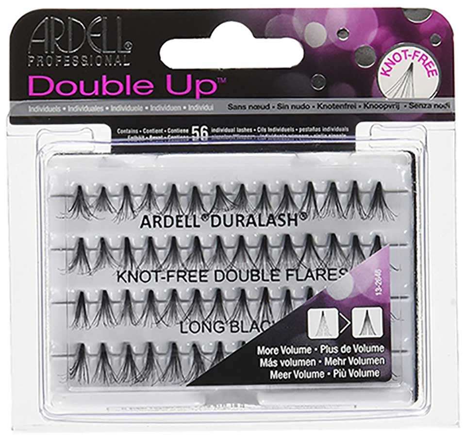 Ardell Double Up Knot Free Double Flares Lashes Long Black