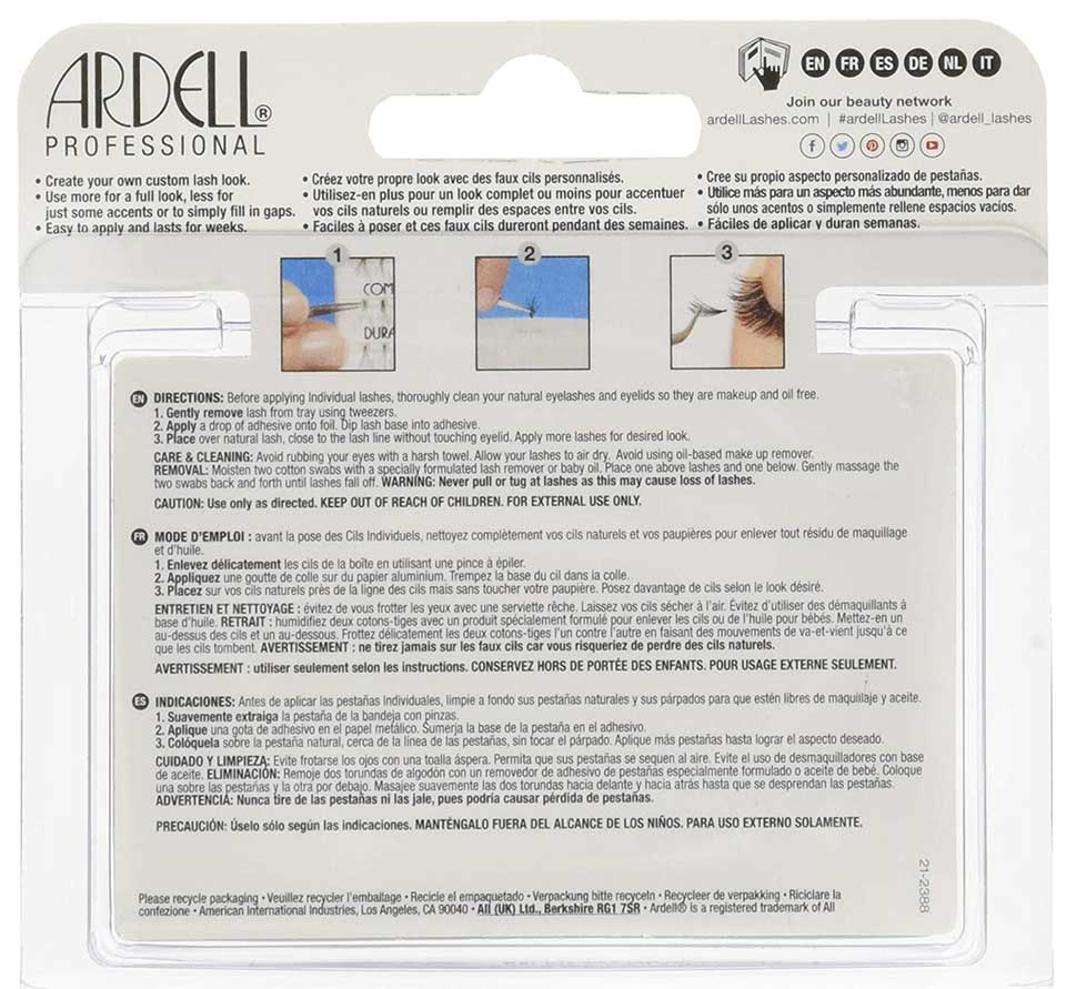 Ardell Double Up Knot Free Double Flares Lashes Long Black