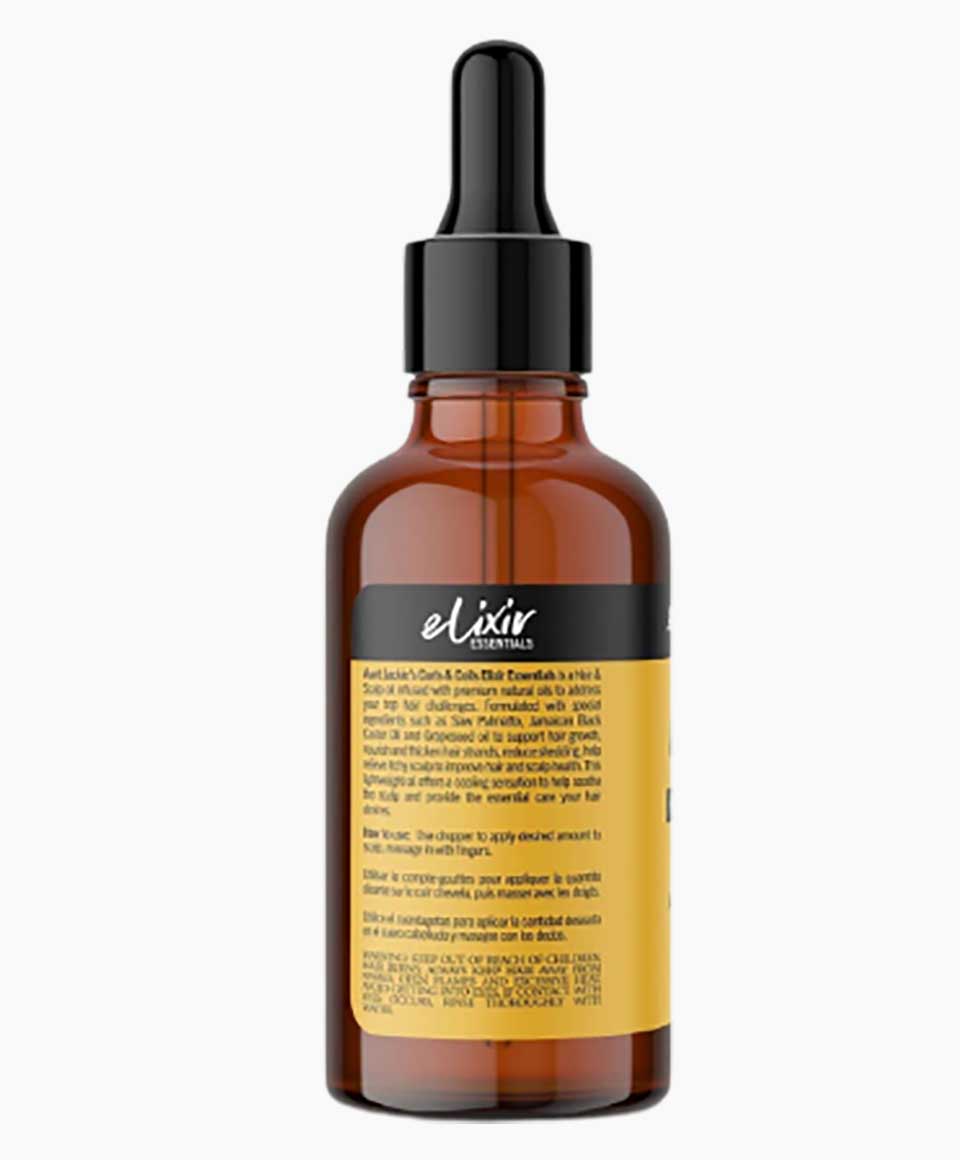 Elixir Hair And Scalp Oil With Saw Palmetto Jamaican Black Castor Grapeseed Oil