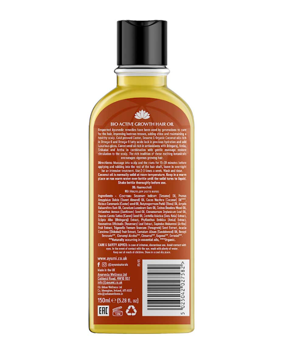 Ayumi Naturals Bio Active Growth Hair Oil