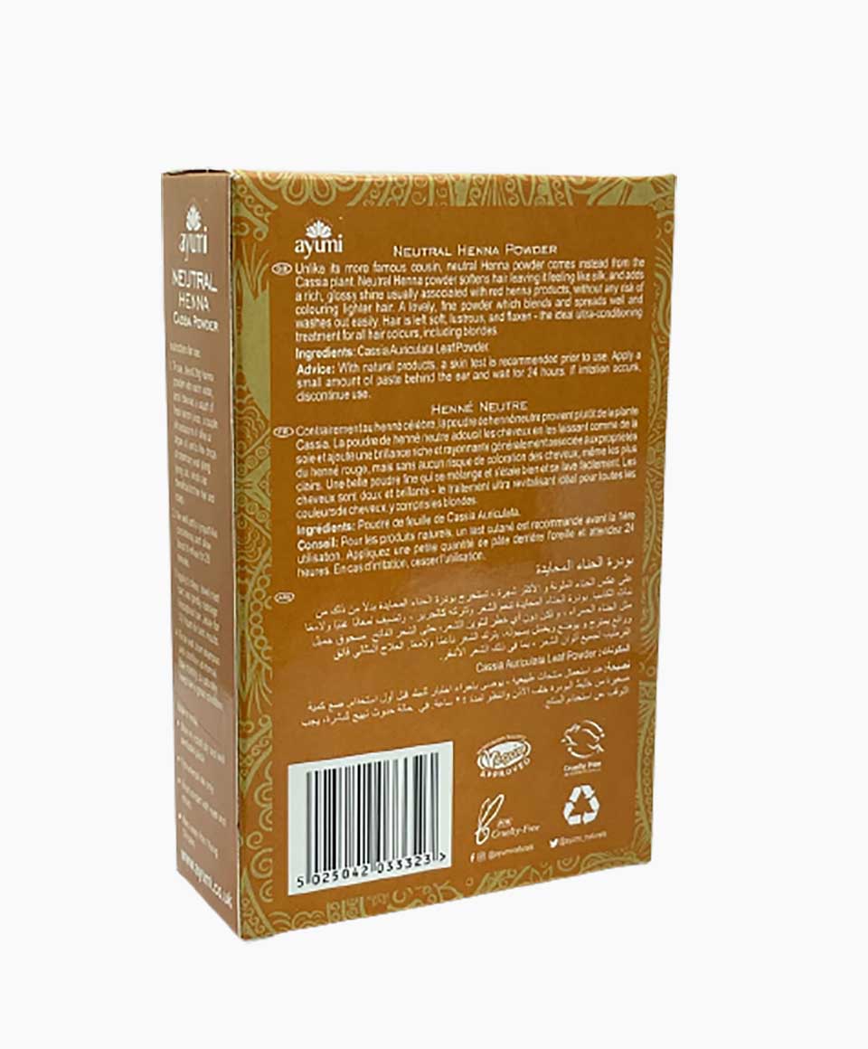 Ayumi Natural Neutral Henna Powder Ayumi Naturals Pure C