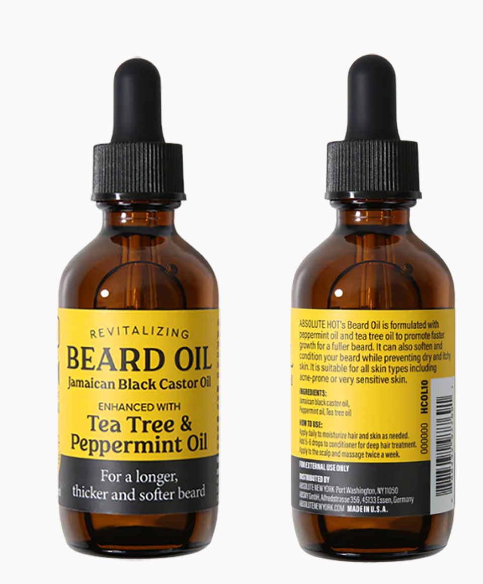 Revitalizing JBCO Beard Oil Enhanced With Tea Tree And Peppermint Oil