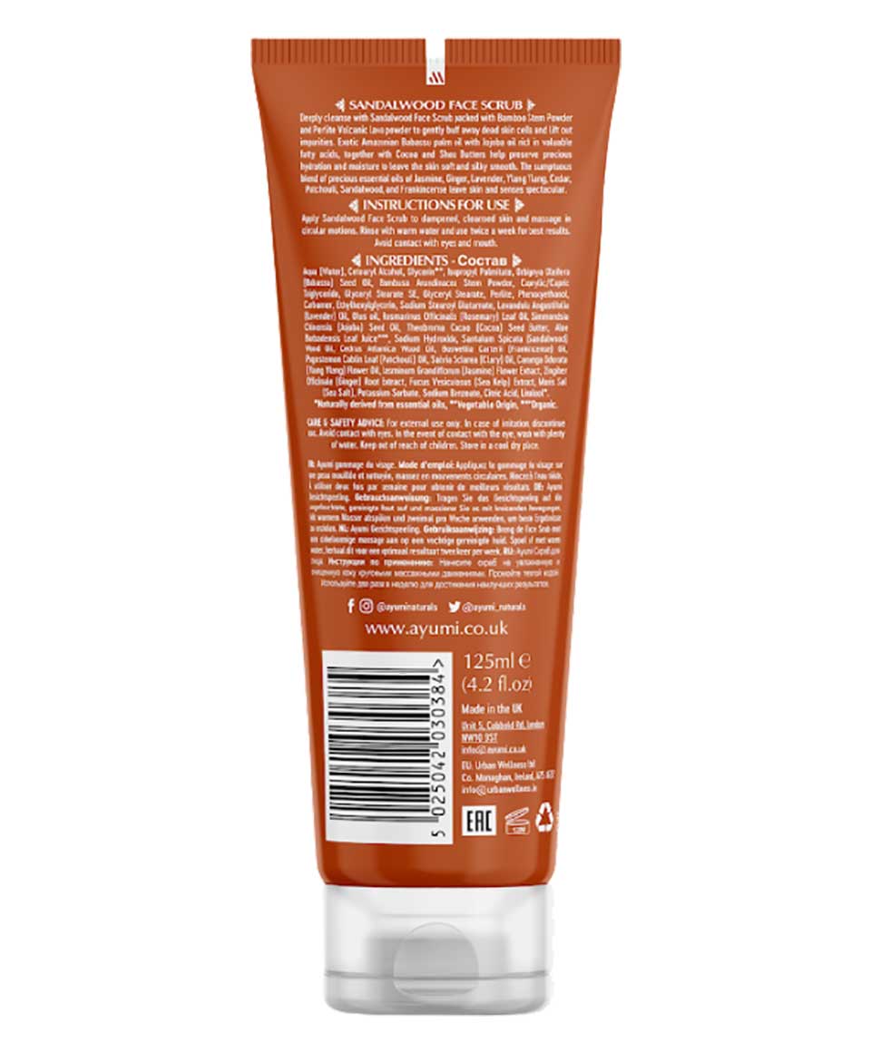 Ayumi Naturals Sandalwood And Ylang Ylang Face Scrub