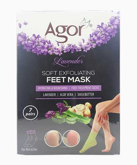 Agor Lavender Soft Exfoliating Feet Mask