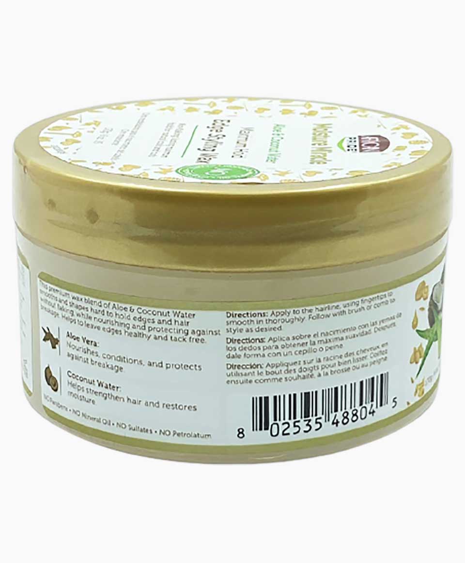 Moisture Miracle Aloe And Coconut Water Maximum Hold Edge Styling Wax