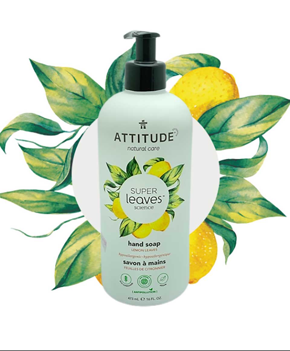 Super Leaves Science Natural Lemon Leaves Hand Soap