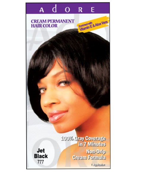 Adore Cream Permanent Hair Color Jet Black 777