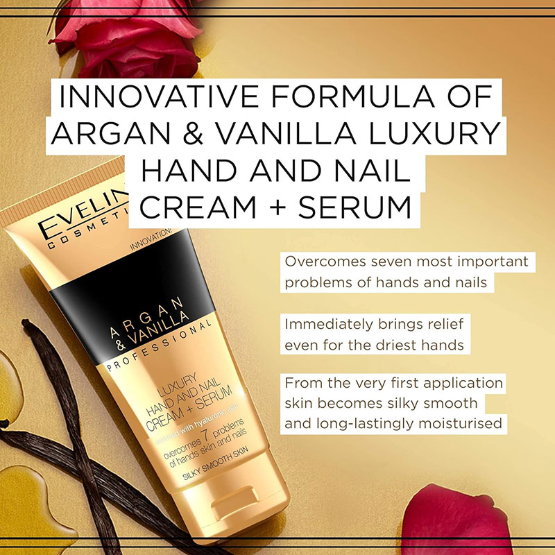 Argan Vanilla Professional Luxury Hand And Nail Cream Serum