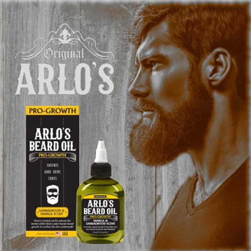 Arlos Pro Growth Beard Oil With Sandalwood And Vanilla Scent