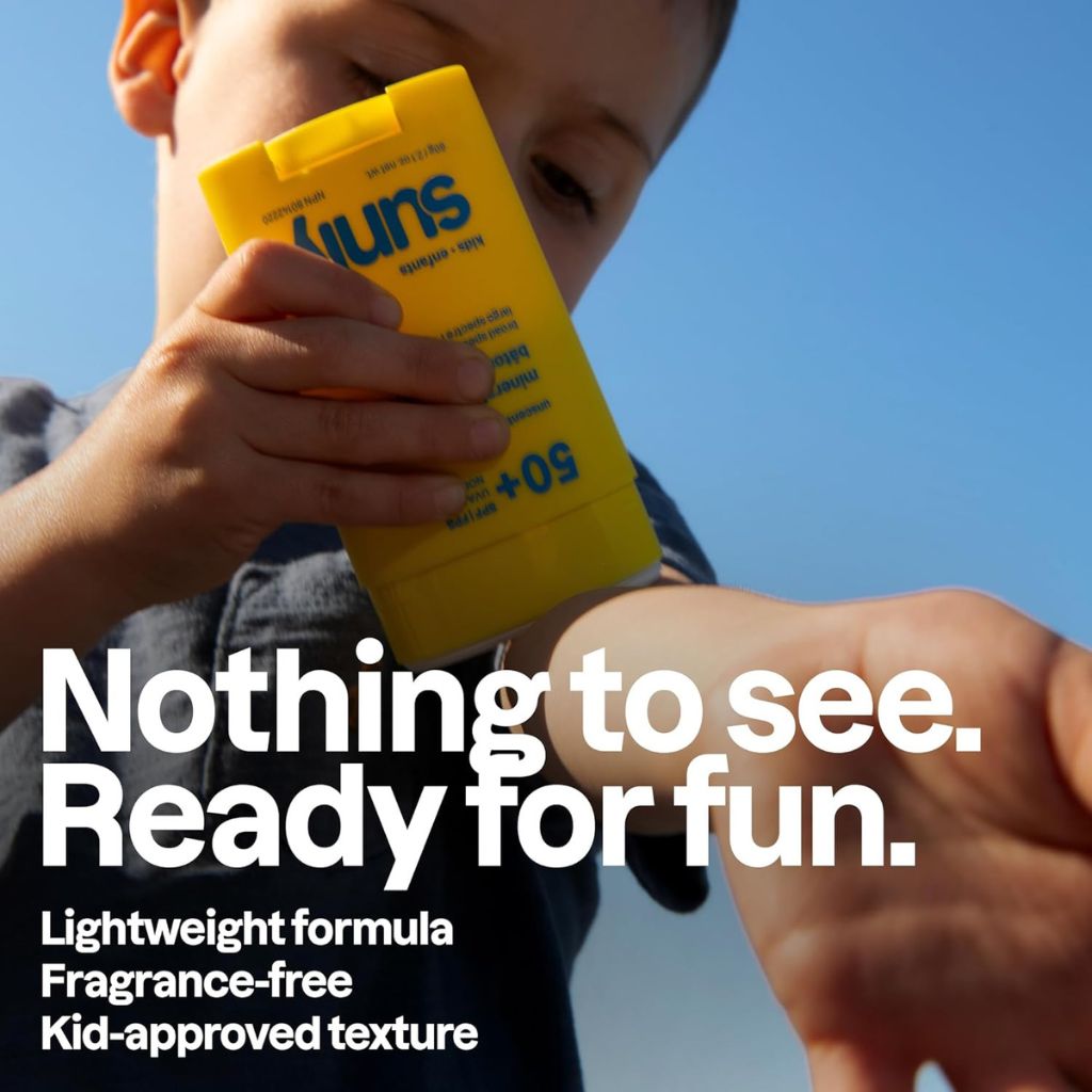 Sunly Kids Unscented Mineral Sunscreen Stick SPF50