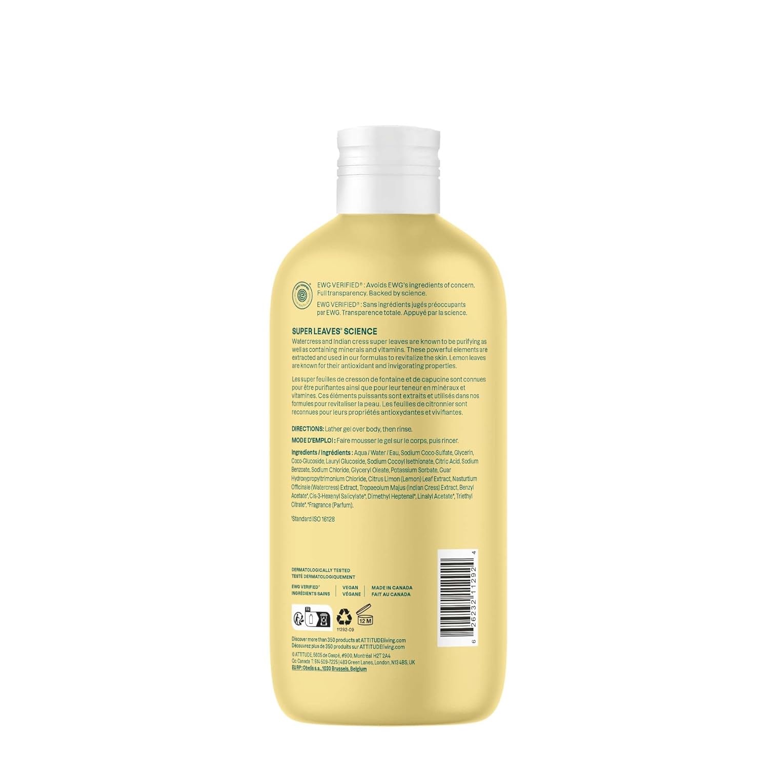 Super Leaves Earl Grey And Fresh Cucumber Shower Gel