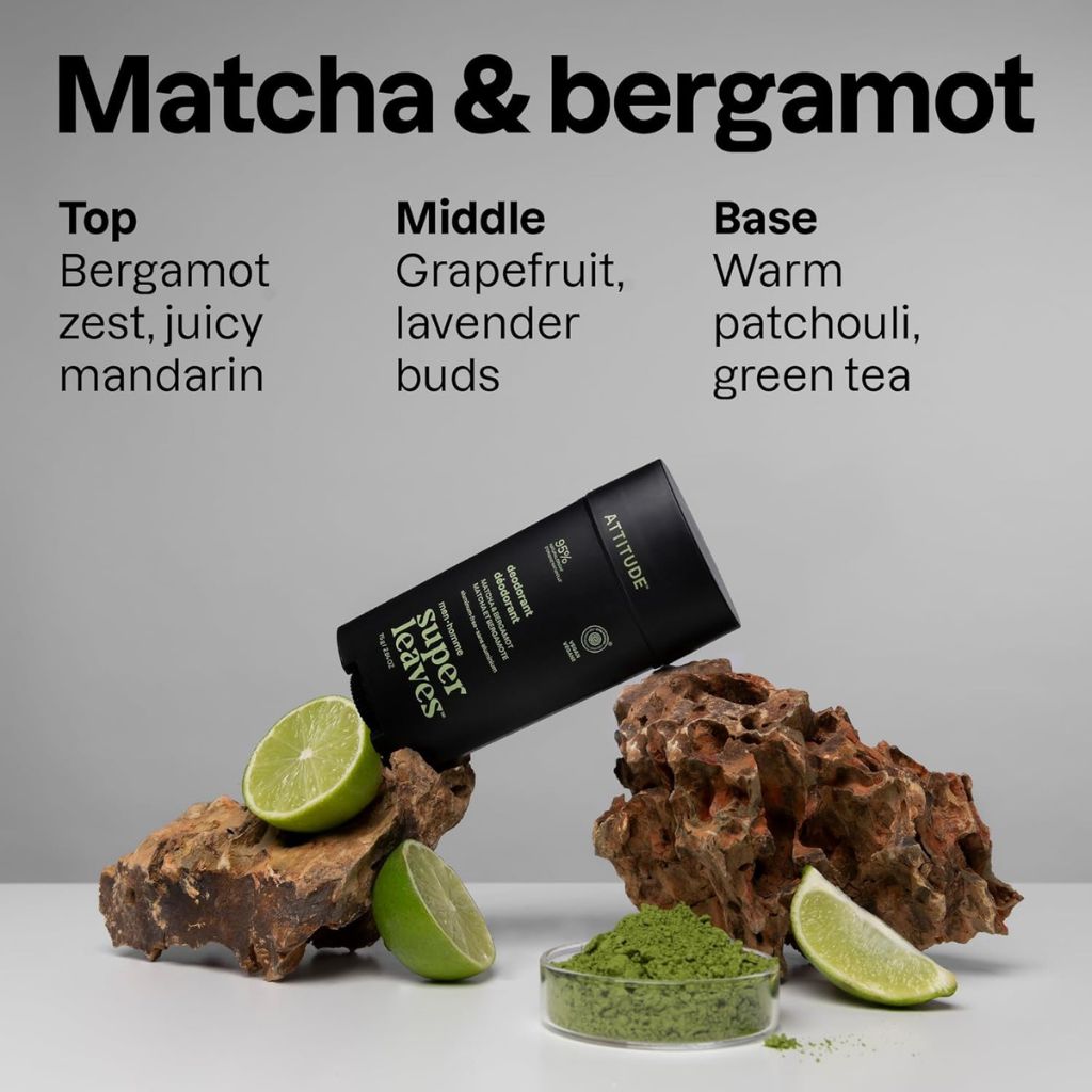 Super Leaves Men Matcha And Bergamot Deodorant Stick