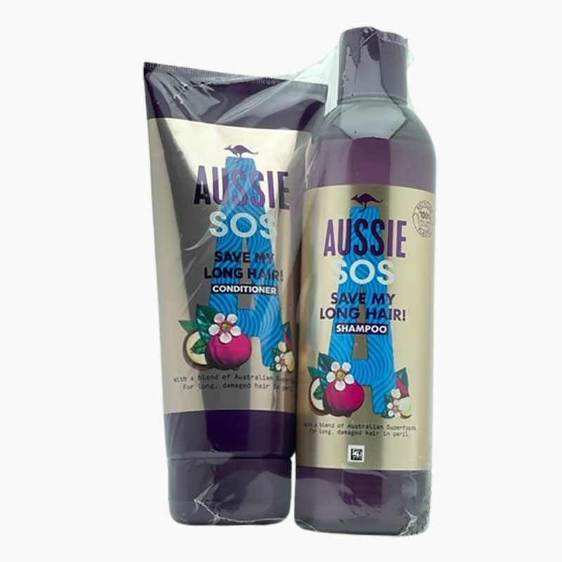 Aussie SOS Save My Long Hair Shampoo And Conditioner Combo Pack