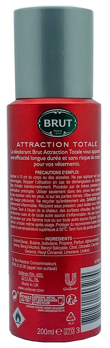 Brut Attraction Totale Deodorant Spray