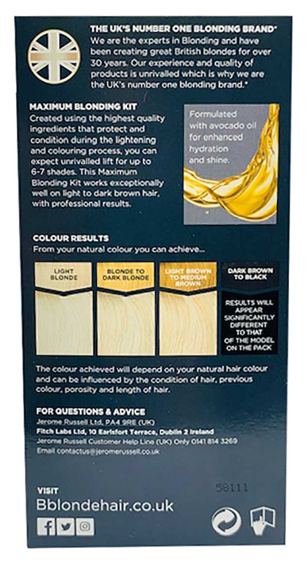 Maximum Blonding Kit No 2 Blonde To Medium Brown Hair